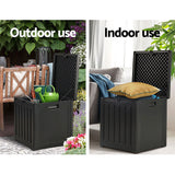 NNEDSZ 80L Outdoor Storage Box Waterproof Container Indoor Garden Toy Tool Shed