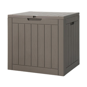 NNEDSZ Gardeon Outdoor Storage Box 118L Container Lockable Indoor Garden Toy Tool Shed Grey