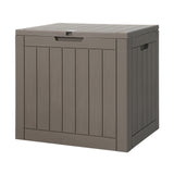 NNEDSZ Gardeon Outdoor Storage Box 118L Container Lockable Indoor Garden Toy Tool Shed Grey