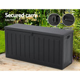 NNEDSZ 240L Outdoor Storage Box Lockable Bench Seat Garden Deck Toy Tool Sheds