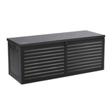 NNEDSZ Outdoor Storage Box 390L Container Lockable Toy Tools Shed Deck Garden