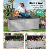 NNEDSZ Outdoor Storage Box Bench Seat 390L