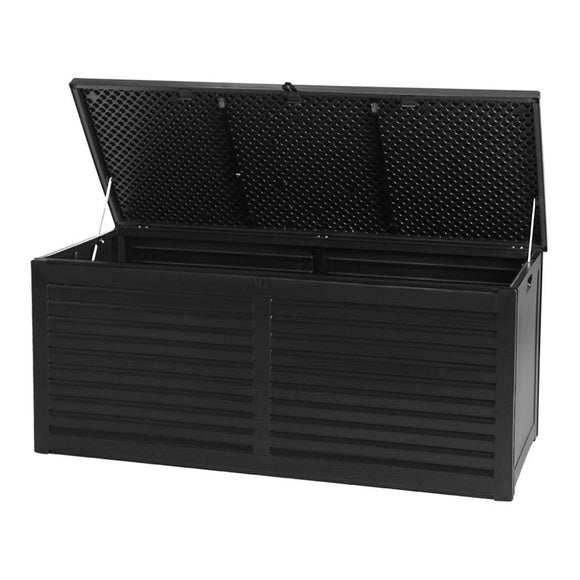 NNEDSZ Outdoor Storage Box Container Indoor Garden Toy Tool Sheds Chest 490L