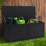 NNEDSZ Outdoor Storage Box Container Indoor Garden Toy Tool Sheds Chest 490L