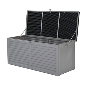 NNEDSZ Outdoor Storage Box 490L Bench Seat Indoor Garden Toy Tool Sheds Chest
