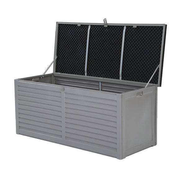 NNEDSZ Outdoor Storage Box 490L Bench Seat Indoor Garden Toy Tool Sheds Chest