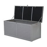 NNEDSZ Outdoor Storage Box 490L Bench Seat Indoor Garden Toy Tool Sheds Chest