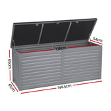 NNEDSZ Outdoor Storage Box 490L Bench Seat Indoor Garden Toy Tool Sheds Chest