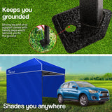NNEMB 3x3m Folding Gazebo Shade Outdoor Pop-Up Navy Foldable Marquee