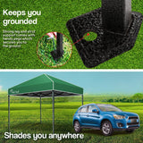 NNEMB 3x3m Folding Gazebo Shade Outdoor Pop-Up Green Foldable Marquee