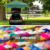 NNEMB 3x3m Folding Gazebo Shade Outdoor Pop-Up Green Foldable Marquee