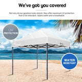 NNEMB 3x3m Folding Gazebo Shade Outdoor Pop-Up Light Grey Foldable Marquee