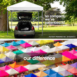 NNEMB 3x3m Folding Gazebo Shade Outdoor Pop-Up Light Grey Foldable Marquee