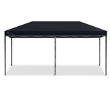 NNEMB 3x6m Folding Gazebo Shade Outdoor Black Foldable Marquee Pop-Up