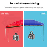 NNEMB 3x6m Folding Gazebo Shade Outdoor Navy Foldable Marquee Pop-Up