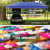 NNEMB 3x6m Folding Gazebo Shade Outdoor Navy Foldable Marquee Pop-Up