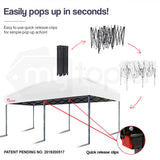 NNEMB 3x6m Folding Gazebo Shade Outdoor White Foldable Marquee Pop-Up