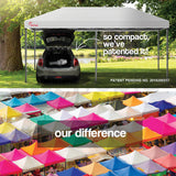 NNEMB 3x6m Folding Gazebo Shade Outdoor White Foldable Marquee Pop-Up