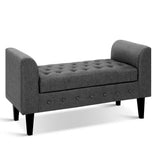 NNEDSZ Fabric Storage Ottoman - Grey