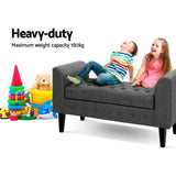 NNEDSZ Fabric Storage Ottoman - Grey