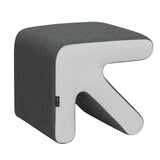 NNEDSZ Ottoman Foot Stool Fabric Foot Rest Footstool Padded Seat Kids Grey