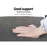 NNEDSZ Ottoman Foot Stool Fabric Foot Rest Footstool Padded Seat Kids Grey
