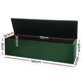 NNEDSZ Storage Ottoman Blanket Box Velvet Foot Stool Rest Chest Couch Green