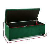 NNEDSZ Storage Ottoman Blanket Box Velvet Foot Stool Rest Chest Couch Toy Green