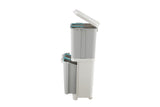 NNEKG 41L 4 Compartment Recycling Kitchen Rubbish Bin (Grey)