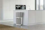 NNEKG 41L 4 Compartment Recycling Kitchen Rubbish Bin (Grey)