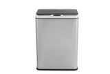 NNEKG 50L Motion Sensor Dual Compartment Kitchen Rubbish Bin (Silver)