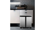 NNEKG 60L Pedal Dual Compartment Rubbish Bin (Stainless Steel)