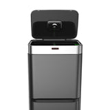 NNEKG 60L Two Tier Intelligent Recycling Kitchen Bin (Silver)