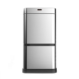 NNEKG 60L Two Tier Intelligent Recycling Kitchen Bin (Silver)