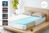 NNEKGE Thick Gel Memory Foam Mattress Topper with Bamboo Cover (Queen)
