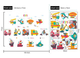 NNEKGE Cars Cars Cars Wall Sticker