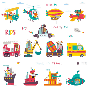 NNEKGE Cars Cars Cars Wall Sticker