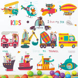 NNEKGE Cars Cars Cars Wall Sticker