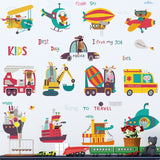 NNEKGE Cars Cars Cars Wall Sticker