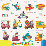 NNEKGE Cars Cars Cars Wall Sticker