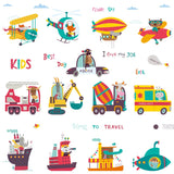 NNEKGE Cars Cars Cars Wall Sticker