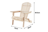 NNEKG Amy Adirondack Chair (Natural)
