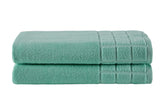 NNEKG Set of 2 630GSM Aria Bath Towels (Aqua)