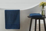 NNEKG Set of 2 630GSM Aria Bath Towels (Navy)