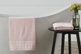 NNEKG Set of 2 630GSM Aria Bath Towels (Pink)