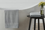 NNEKG Set of 2 630GSM Aria Bath Towels (Silver)