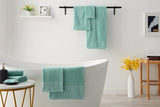 NNEKG 7 Piece 630GSM Aria Towel Set (Aqua)