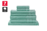 NNEKG 7 Piece 630GSM Aria Towel Set (Aqua)