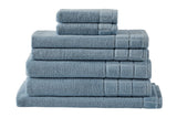 NNEKG 7 Piece 630GSM Aria Towel Set (Blue)
