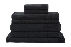 NNEKG 7 Piece 630GSM Aria Towel Set (Charcoal)